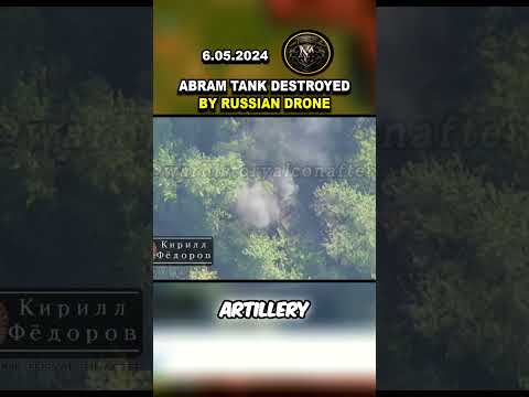 THIRD IN A ROW: Abram Tank Destroyed By Russian Drone #ukrainewar #usa #abramtank #russia