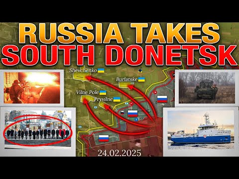 Cold War II❄️4th Year Of War⏳Kyiv Summit 🏛🌍 South Donetsk Collapses💥 Military Summary For 2025.02.24