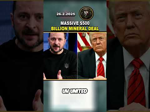 Massive $500 Billion Mineral Deal: Trump’s Controversial Agreement! 💰🤯 #shorts #ukraine #russia