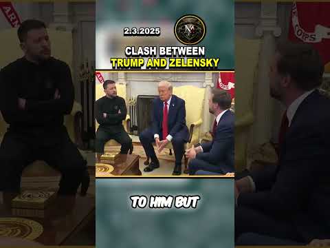 🔥 CLASH BETWEEN TRUMP AND ZELENSKY IN THE OVAL OFFICE #shorts #trump #usa #ukraine #zelensky