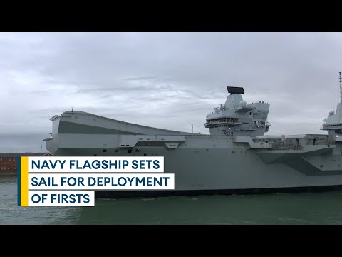 LIVE: HMS Prince of Wales sets sail to lead Carrier Strike Group 25