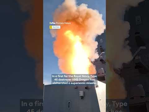 HMS Dragon destroys supersonic missile💥