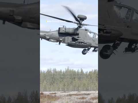 British Army Apache firepower in Finland💥