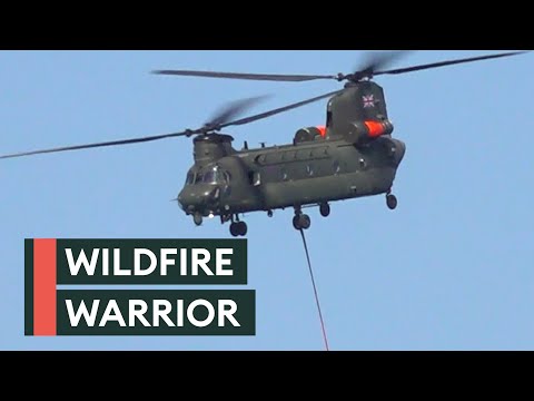 From combat to wildfires: RAF Chinook brings fire-fighting power to Cypriot exercise