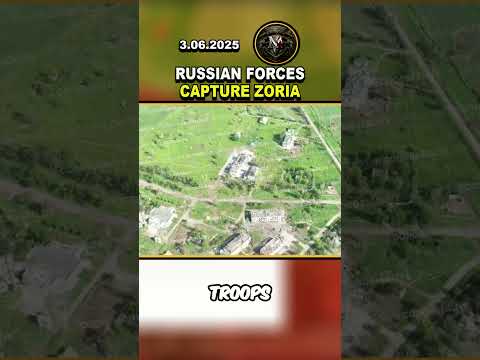 🚨 RUSSIAN FLAG RAISED OVER ZORIA! #russia #ukraine #trending #news