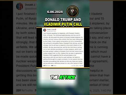 📞 BREAKING NEWS! Trump & Putin’s Call #russia #putin #ukraine #usa #trump