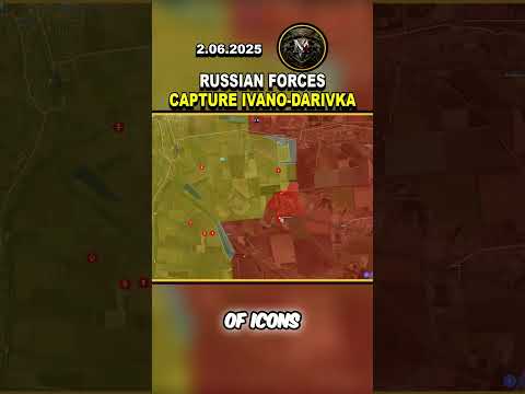 🚨 RUSSIAN FLAG RAISED OVER IVANO-DARIVKA💥 #trending #news #russia #ukraine