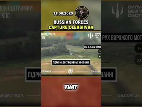 🏳️ URGENT NEWS! RUSSIAN FORCES CAPTURE OLEKSIIVKA #russia #ukraine #viral