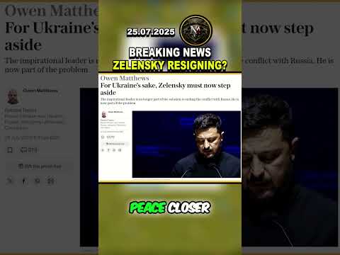 ⚠️ BREAKING NEWS A SHOCKING TURN ZELENSKY RESIGNING? #russia #ukraine #viral