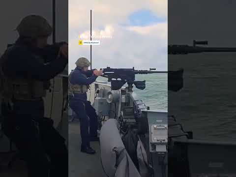 HMS Sutherland shows off firepower💥