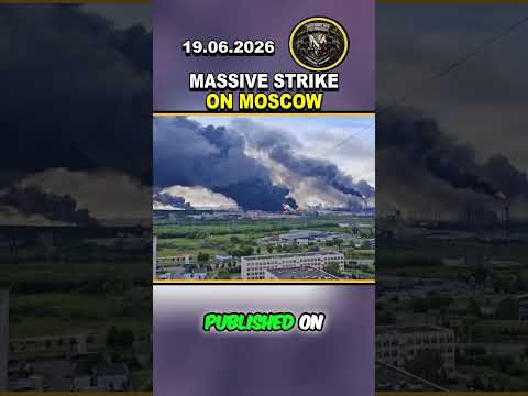 UKRAINE DRONES STRIKE MOSCOW OIL REFINERY ⛽️💥#russia #ukraine #viral