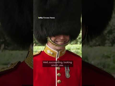King presents new Colours to Grenadier Guards💂