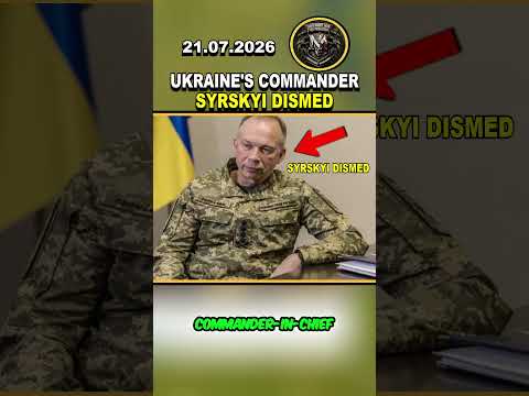 ⚠️ UKRAINE COMMANDER SYRSKYI MAY BE DISMISSED: #ukraine #russia #viral #shorts