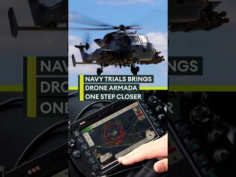 Royal Navy drone armada tested💥