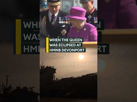 From the archives – Queen eclipsed at Royal Navy event