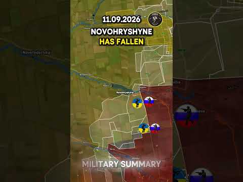 ⚔️ZORIVKA & NOVOHRYSHYNE HAVE FALLEN 🔥 Military Summary 2026.09.11 #russia #ukraine #ukrainewar