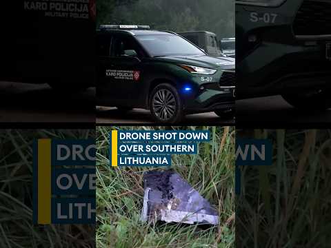 Nato fighter shoots down drone over Lithuania💥