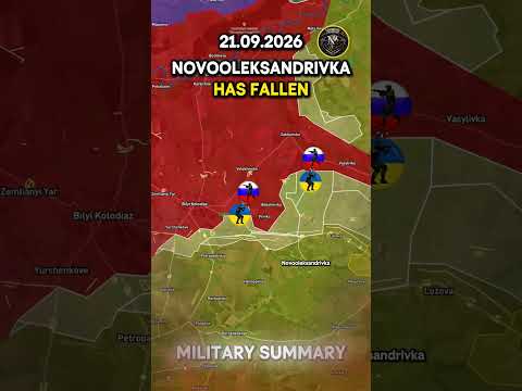 ⚔️PILNA & NOVOOLEKSANDRIVKA HAVE FALLEN 🔥 Military Summary 2026.09.21